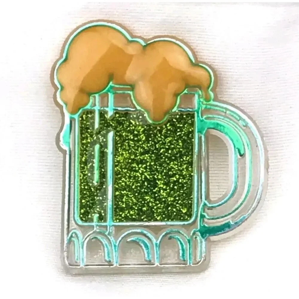 N/A green glitter